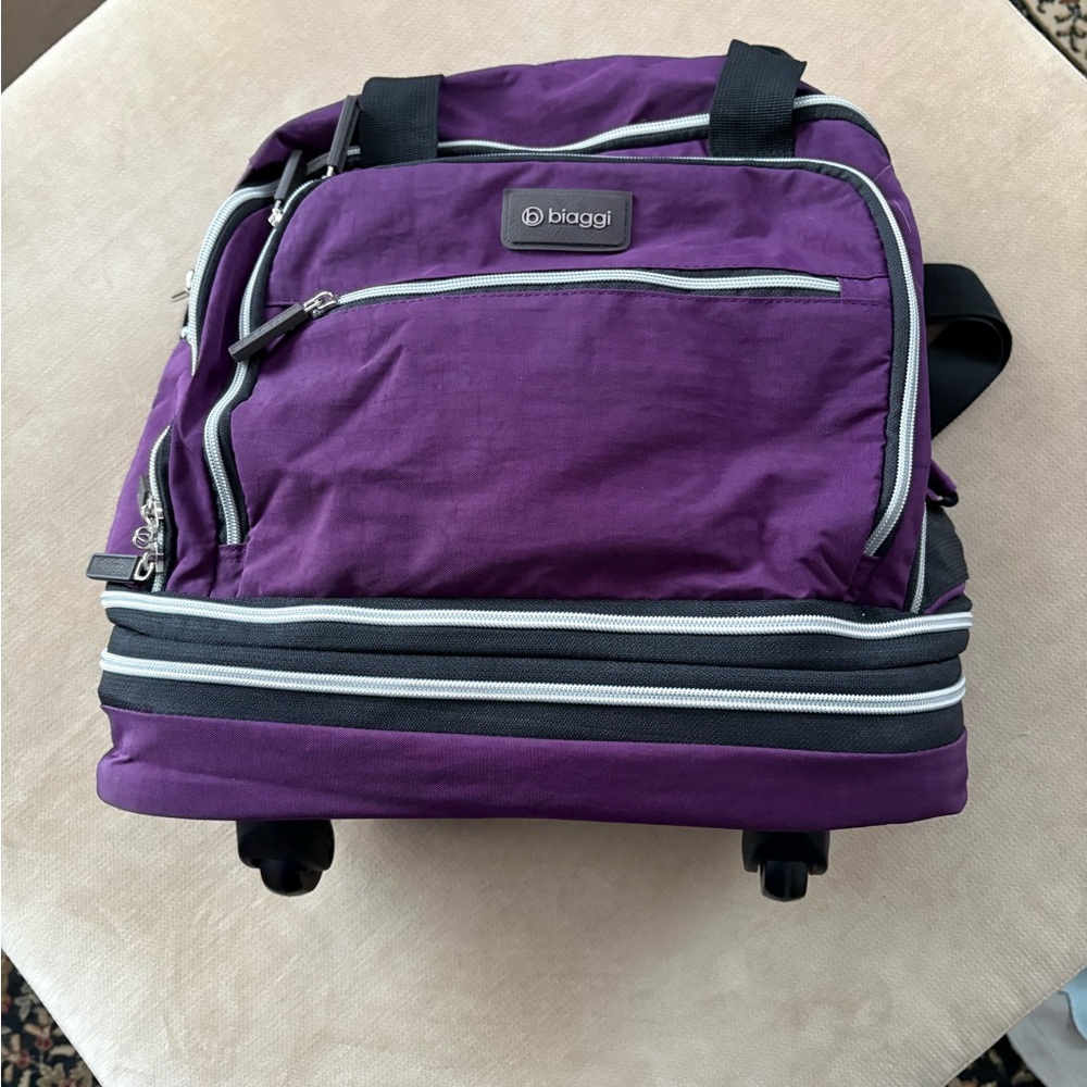 Biaggi Zipsak UnderSeat wheeled Travel Bag - Purple